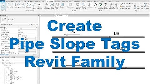 Create Pipe Slope Tags Revit Family