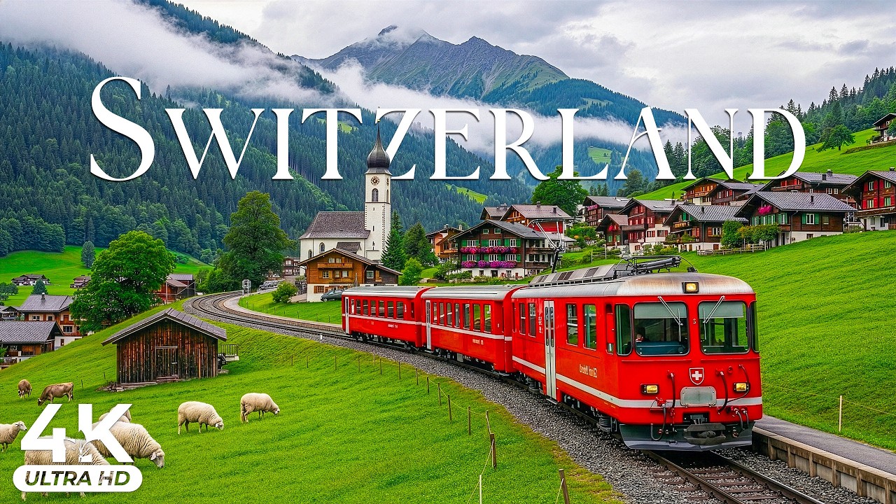 Switzerland 4K UHD Relaxation Scenic | Alpine Clarity, Lakeside Balance & Quiet Precision