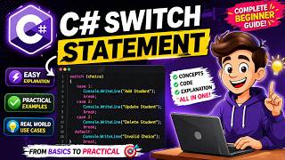 C# Switch Statement Tutorial for Beginners | Switch Case in with Examples | Basics Step by Step 2026