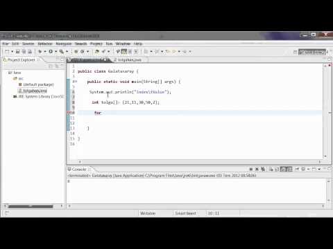 java programming tutorial -25-Creating an array Table-Tolgahan Semiz