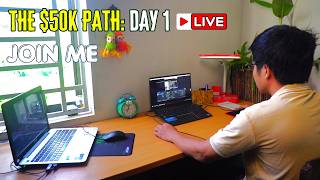 5 Hours Real-Time Focused Work With Me | 50/10 Pomodoro | Build Discipline Day 1