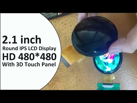 2.1inch #Round #TFTLCD 480*480 Custom #Capacitive PCAP #TouchScreen Panel IPS SPI RGB Coffee Machine
