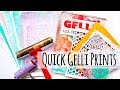 Quick Gelli Plate Printed Papers