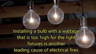 What are the major causes of electrical fire accidents?