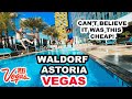 Our Stay Inside the CHEAPEST Room @ WALDORF ASTORIA Las Vegas