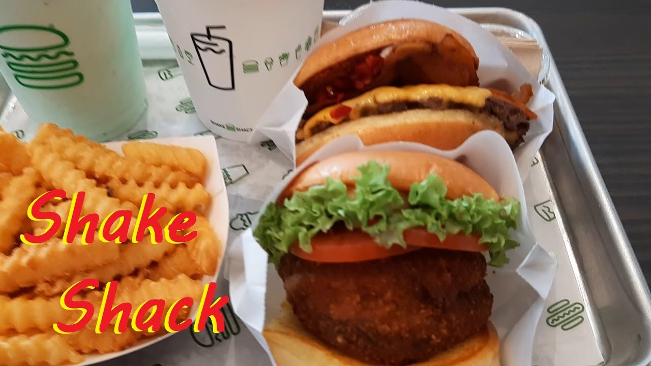 Shake Shack. Trying the Shroom Burger. How can a Mushroom Patty Burger taste so Good?