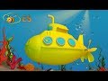 Dibujos de submarinos para niños. Huevo de sorpreso: submarino. Carricaturas en español