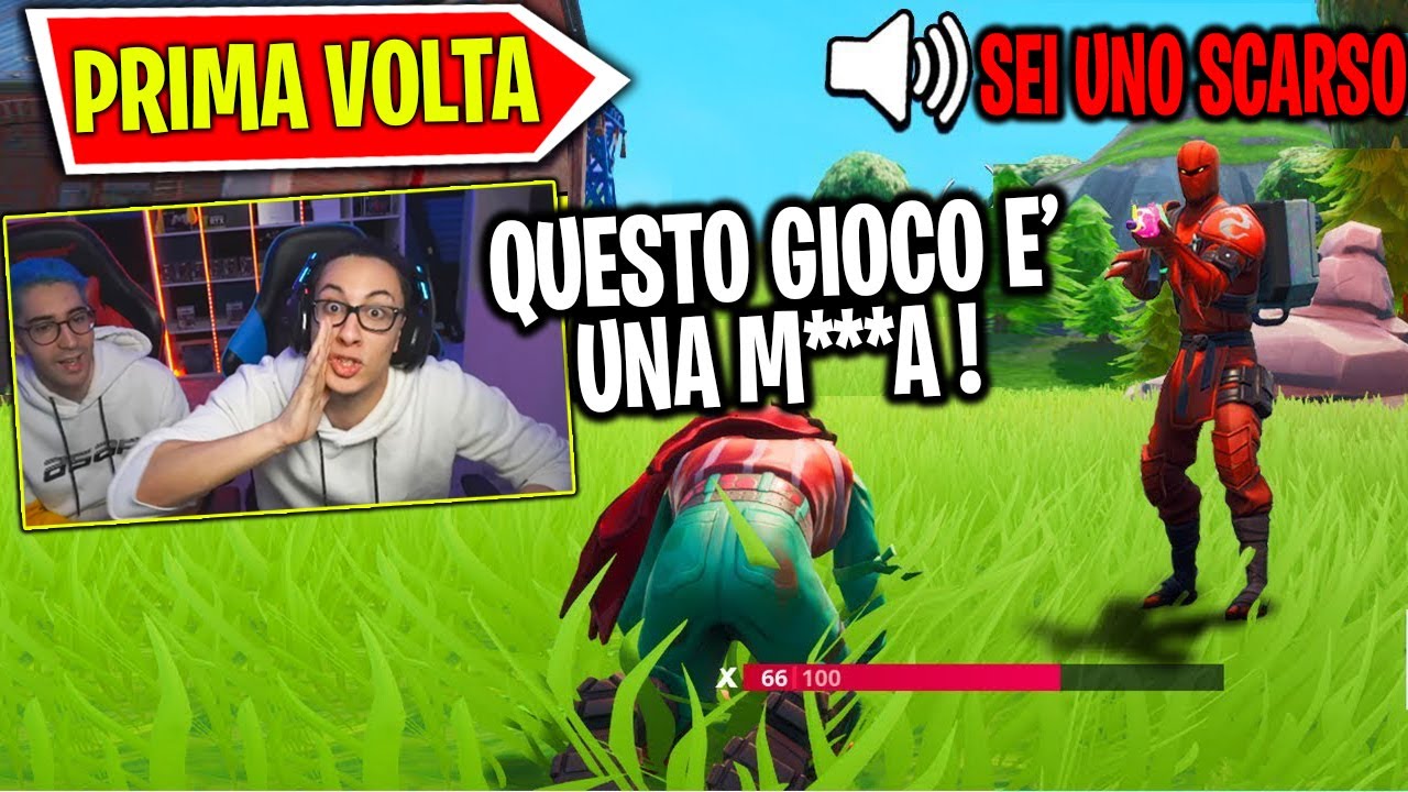 MIO FRATELLO GIOCA LA SUA PRIMA PARTITA su FORTNITE (FINITO MALE) - YouTube