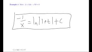 Separable Equations- More Examples