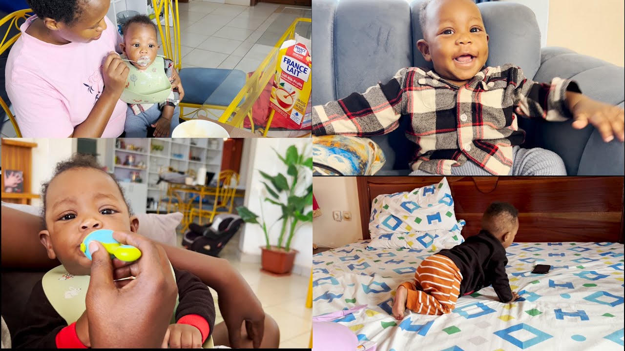 umuhungu wacu yakuze/ ku meze 4 atangiye gukambakamba/ kurya/ kwicara no kujya kuri pot