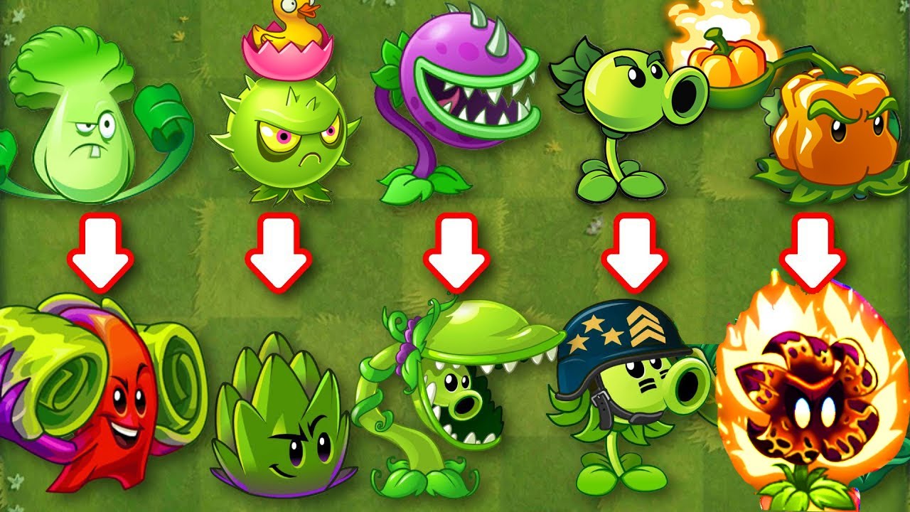 PVZ 2 New Evolution Plants In The Game Plants Vs Zombies 2 - NOOB - PRO -  HACKER 