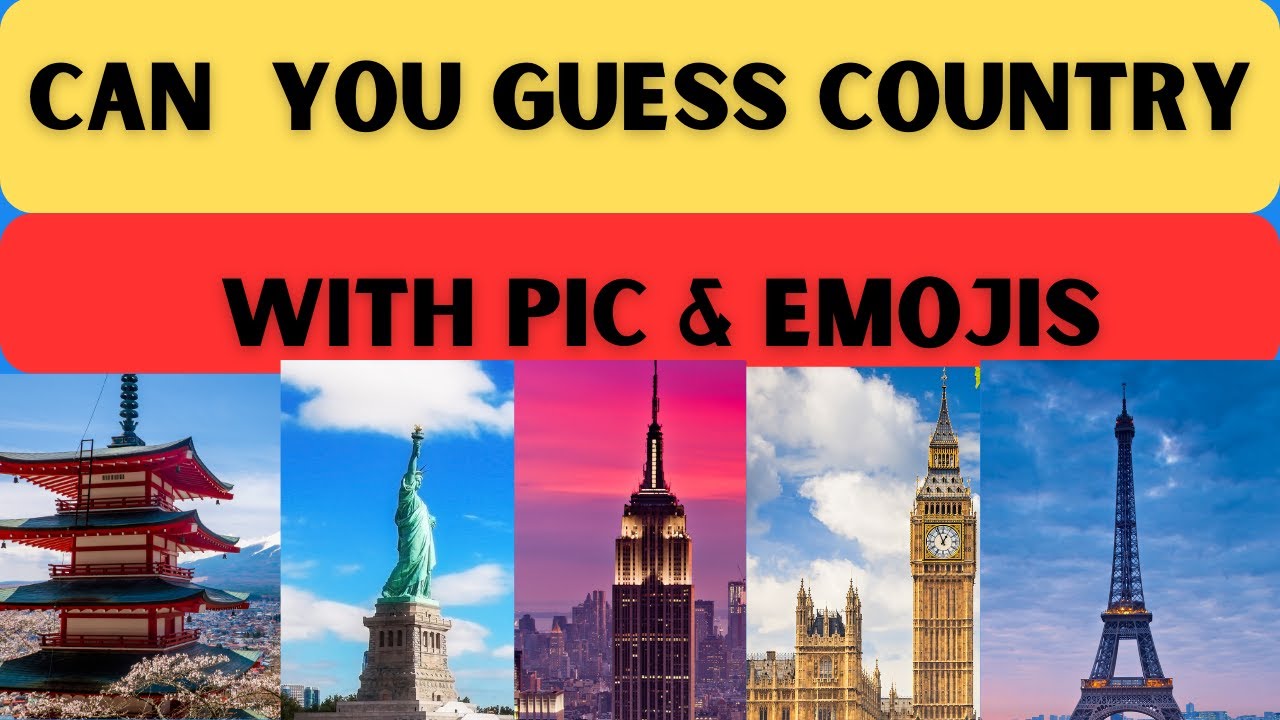 "🌎 Picture Puzzle Fun! 🤔🌍 Guess the Country with Emojis & Images! 📷🤯"
