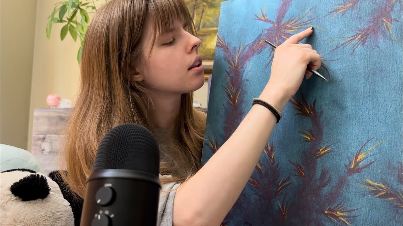 Gentle Tracing ASMR with Unintelligible / Inaudible Whispering 🤫 Mouth sounds, makeup tracing, etc!