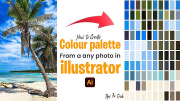 How To Create Color Palette/swatches From A Photo | Adobe Illustrator | Save To Swatches (2024)