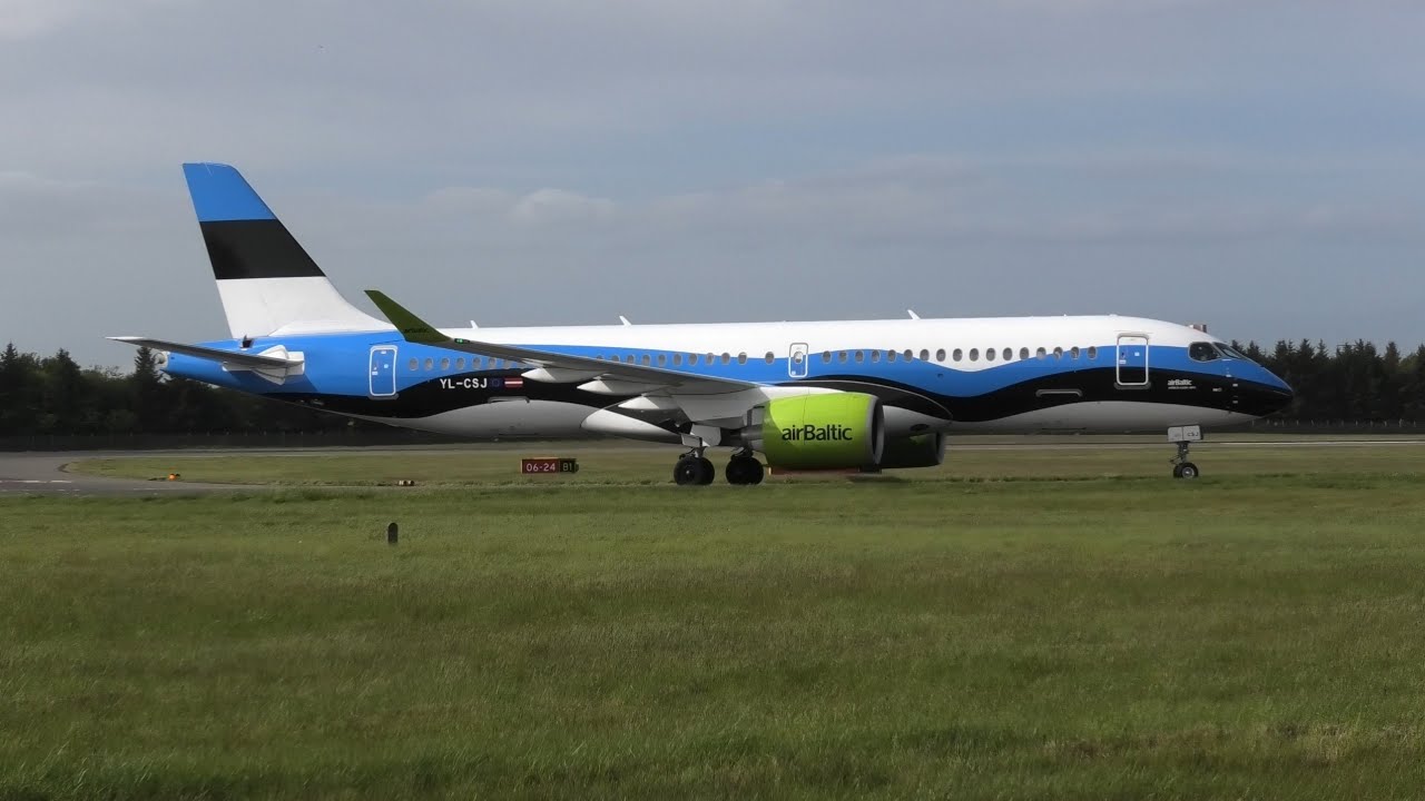 Air Baltic A220 (Estonian Flag Livery)