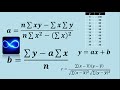 Linear correlation equation and correlation coefficient (Exercise 1)
