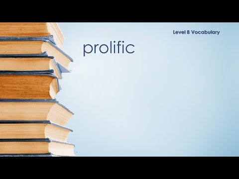 What does prolific mean