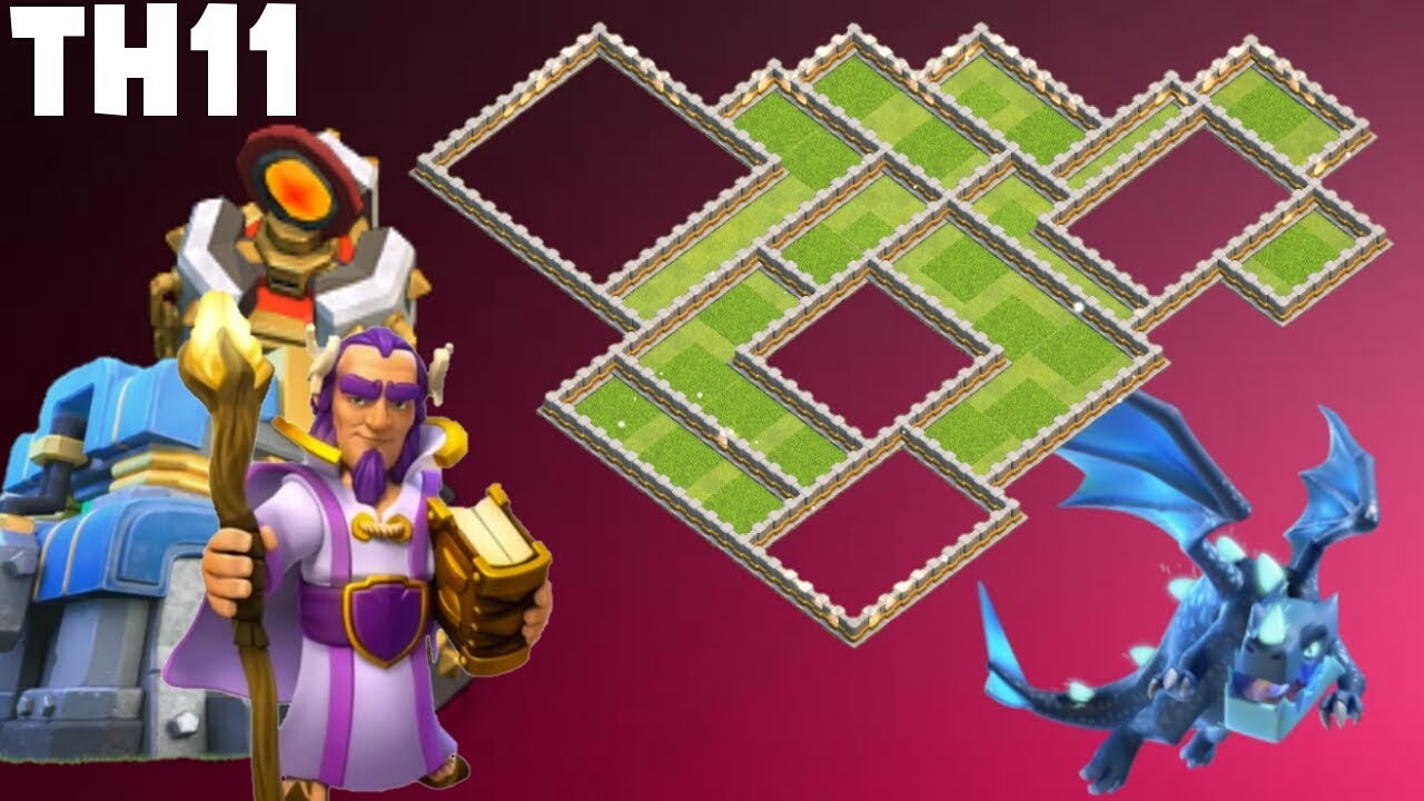 2019 NEW TH11 WAR BASE With New Design TH11 Clan War Leagues New year Best War Base