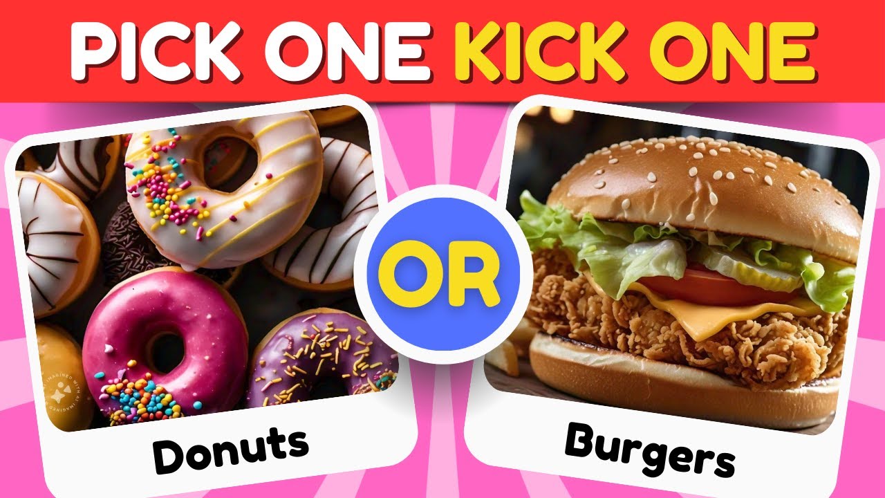 Sweet vs Savory Food Challenge: Pick One, Kick One