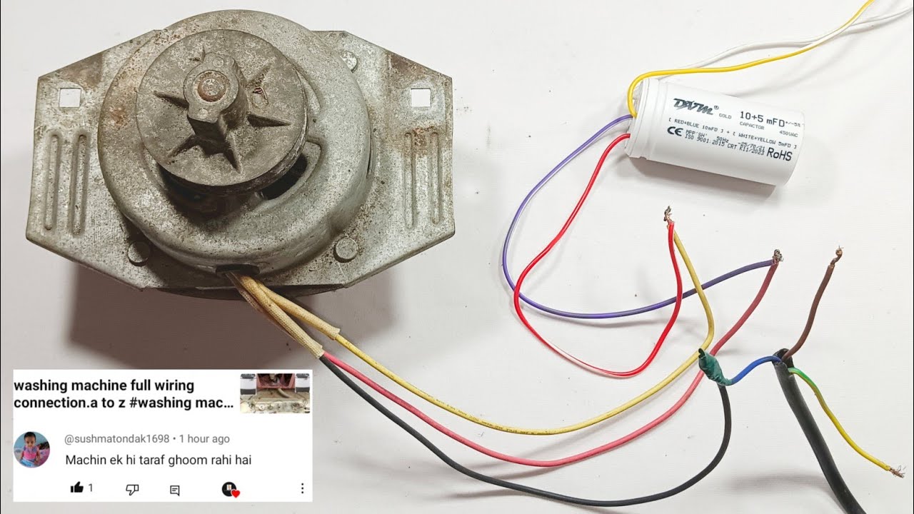 Washing Machine Motor Ek Hi Taraf Ghoom Raha Hai Solutions ✅