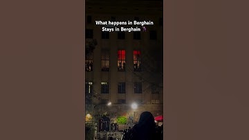 Ever wondered what happens in BERGHAIN? 👀