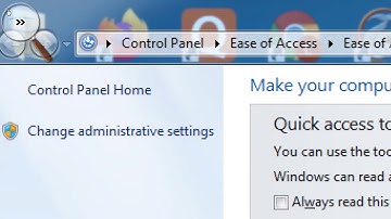 Working with Accessibility Options (Part - 1)