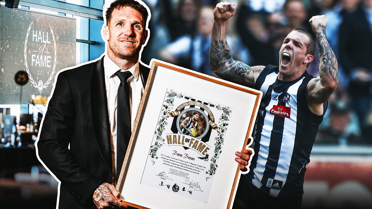 Dane Swan's HILARIOUS Hall of Fame speech 🤣