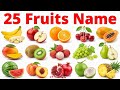 25 Fruits Name English and Hindi | बच्चों के लिए 25 फलों के नाम | Fruits Name & Pictures, Watermelon