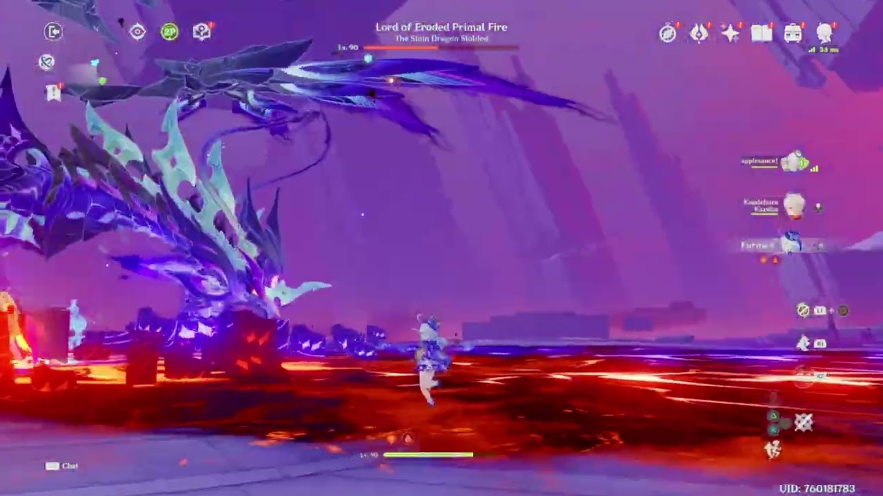 My best of 2025 Genshin Impact boss fight / Lord of Eroded Primal Fire lvl 90