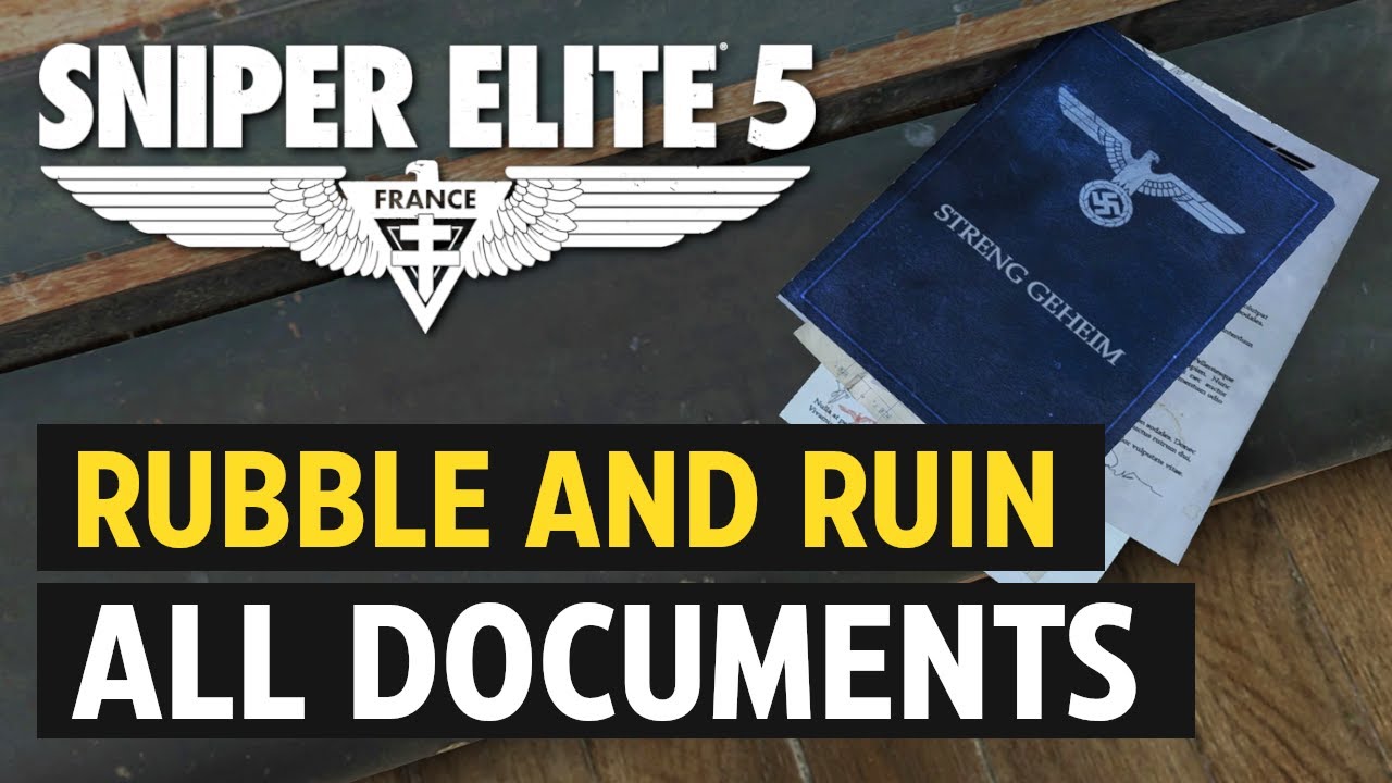 Sniper Elite 5 - Mission 8: All Classified Document Locations (Documents)