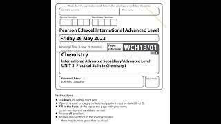 IAL Edexcel Unit 3 May 2023 - Full Explanations & Revision Guide