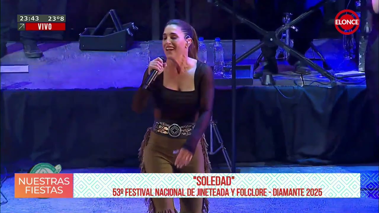 Soledad Pastorutti brillo en el Festival Nacional de Jineteada y Folclore de Diamante