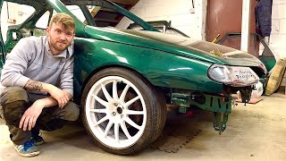 It's Ready For A Rollcage! All Glass Removed, Arch Rolling Begins - Laguna BTCC Track Car Build Ep21