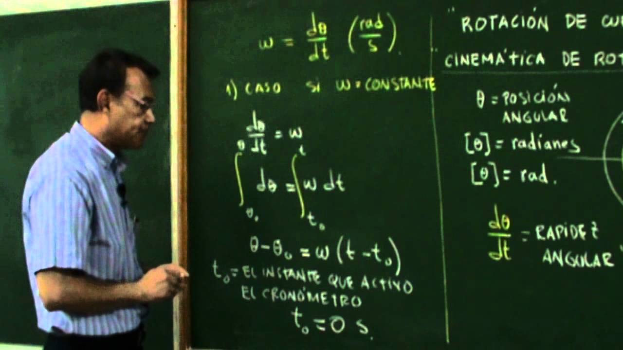 Clase teórica 1; Cinemática Rotacional 1