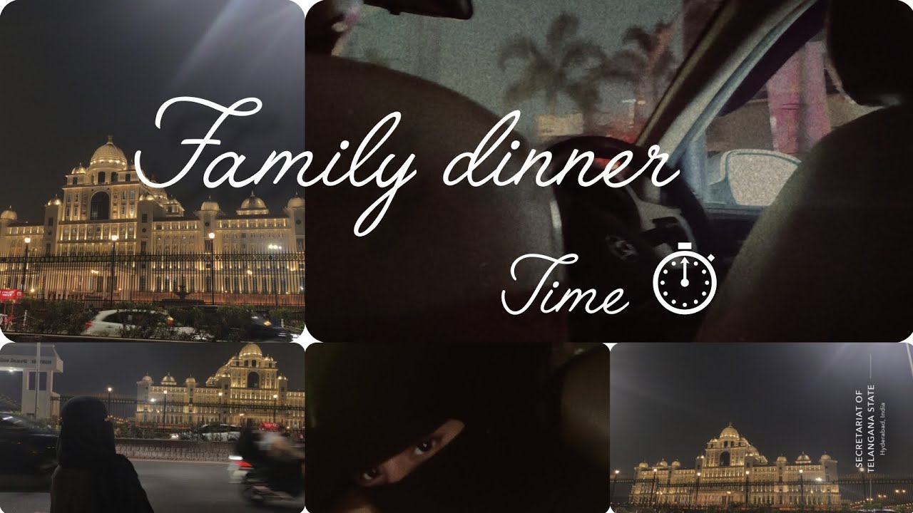 Dinner time with family 🍽 ✨👪