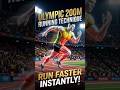 200M Sprint Running Technique | Run Faster Like an Olympic Sprinter 🏃🔥