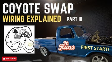 F100 Coyote Swap – Episode III Dakota Gauges, Control Pack , AAW Harness, Restomod AC & FIRST START!