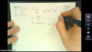 How to solve for a projectile's initial velocity and angle given only
the time of flight range