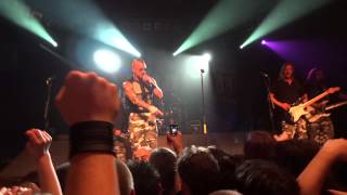 SABATON/Zagreb/13.03.2013./Part 04 - Joakim speaks to crowd