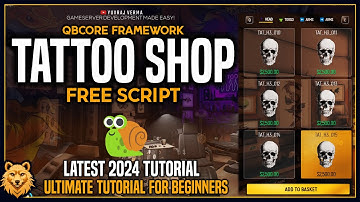 [QBCore] Tattoo Shop Script | QBCore Framework Tutorial | Free FiveM Script | Free QBCore Script