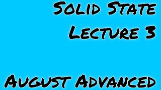 Solid State - Lecture 3 (August Advanced) | Closest Packing | Type of Voids | Rock Salt Structure