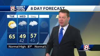 Warm today and cooler with rain tomorrow