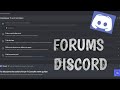 Tuto utiliser les forums sur discord  la perfection