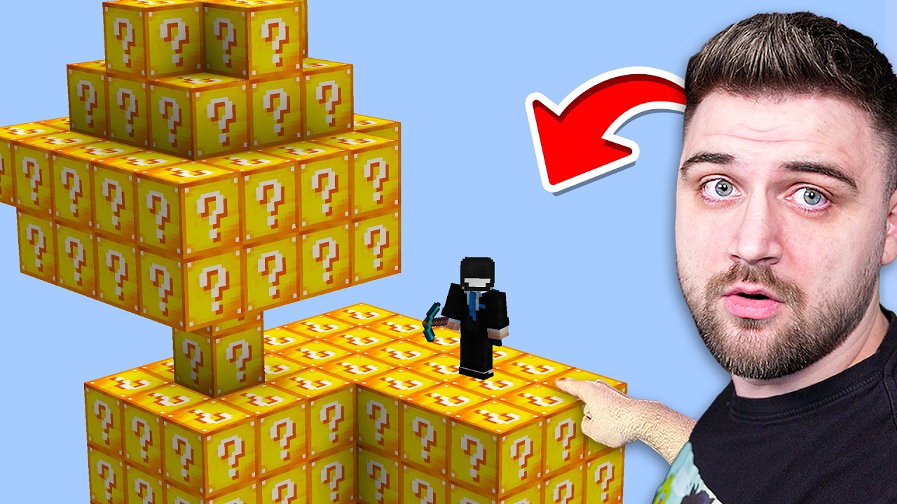 Straturi SKYBLOCK LUCKY BLOCK pe Minecraft