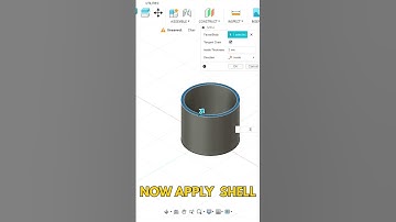 How to shell a body in fusion360 #fusion360 #productdesign