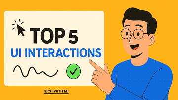 Top 5 UI Interactions for Designers | Week #1 Showcase (Figma + Web)