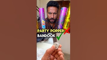 Party Popper Se Yeh Ho Sakta Hai ?😳 #scienceandfun #ashusir #experiment #hack #ytshorts #shorts