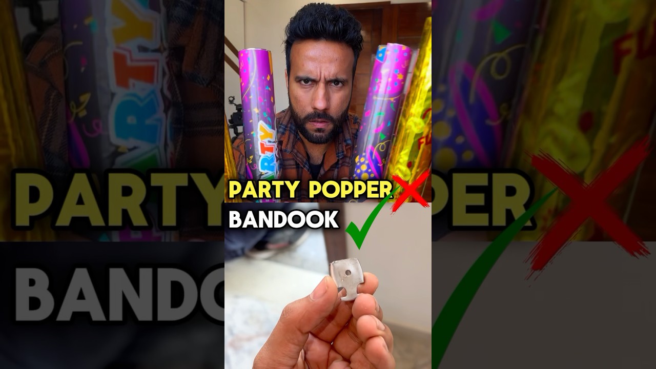 Party Popper Se Yeh Ho Sakta Hai ?😳 #scienceandfun #ashusir #experiment #hack #ytshorts #shorts