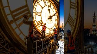 Maintenance at Abraj Al Bait Clock Tower | Stunning View Above Kaaba