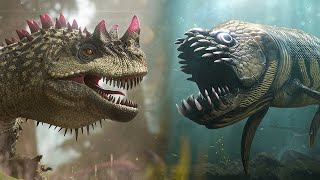 ASA  Xiphactinus and Ceratosaurus Official Release